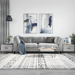 Berkfield Home Coffee Tables 2 pcs Grey Sonoma 50x50x40 cm Engineered Wood - Size: 50 x 50 x 40 cm - thumbnail 1