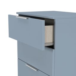 Ready Assembled 2 U Dover 4 Drawer Midi Chest (Ready Assembled) in Light Blue - thumbnail 6