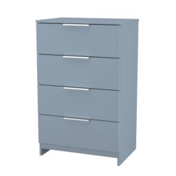 Ready Assembled 2 U Dover 4 Drawer Midi Chest (Ready Assembled) in Light Blue - thumbnail 4
