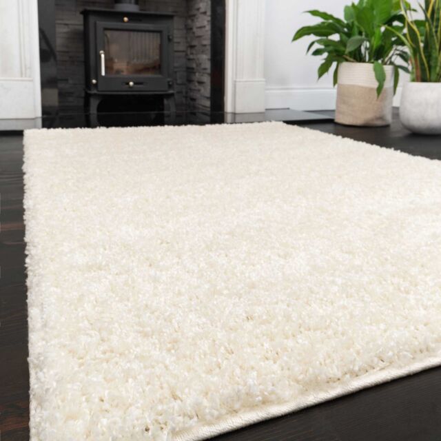 Kukoon Cream Soft Value Shaggy Living Area Rug - Size: 180 cm x 270 cm - image 1