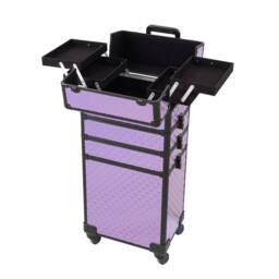 Kelvenix 4 in 1 Makeup Cosmetic Storage Box in Purple - thumbnail 4