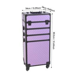 Kelvenix 4 in 1 Makeup Cosmetic Storage Box in Purple - thumbnail 2