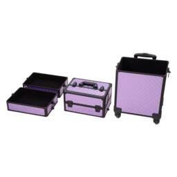 Kelvenix 4 in 1 Makeup Cosmetic Storage Box in Purple - thumbnail 3