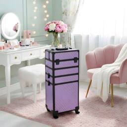 Kelvenix 4 in 1 Makeup Cosmetic Storage Box in Purple - thumbnail 5