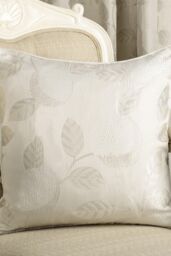 Curtina 'Bramford' Woven Filled Cushion in Natural - Size: 43 cm x 43 cm