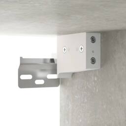 Berkfield Home Elegant Wall-mounted Bedside Cabinet Concrete Grey 50x36x40 cm - Size: 50 x 36 x 40 cm - thumbnail 8