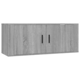 Berkfield Home Wall-mounted TV Cabinets 2 pcs Grey Sonoma 100x34.5x40 cm - thumbnail 4