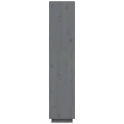 Berkfield Home Book Cabinet/Room Divider Grey 40x35x167 cm Solid Wood Pine - Size: 40 x 35 x 167 cm - thumbnail 6