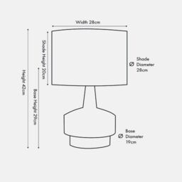 Ruma Wood Effect Textured Ceramic Table Lamp in Black - thumbnail 6
