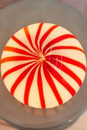 Cath Kidston Glass Marble Table Lamp - Red/White - thumbnail 3