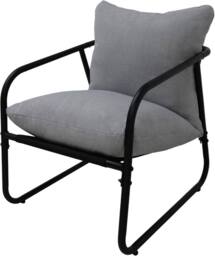 Alivio 4-Piece Outdoor Iron Patio Conversation Set w/ Waterproof Cushioned Loveseat, Armchairs & Coffee Table, 4-Seater Modern Metal Garden Furniture - thumbnail 9