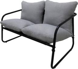 Alivio 4-Piece Outdoor Iron Patio Conversation Set w/ Waterproof Cushioned Loveseat, Armchairs & Coffee Table, 4-Seater Modern Metal Garden Furniture - thumbnail 8
