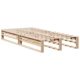 Berkfield Home Modern Bed Frame without Mattress 100x200 cm Solid Wood Pine in Natural - thumbnail 5