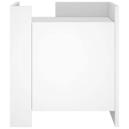 Berkfield Home Decorative Bedside Cabinet White 45x50x50 cm Engineered Wood - Size: 45 x 50 x 50 cm - thumbnail 4