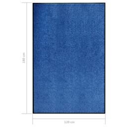 Berkfield Home Doormat Washable Blue 120x180 cm - thumbnail 6