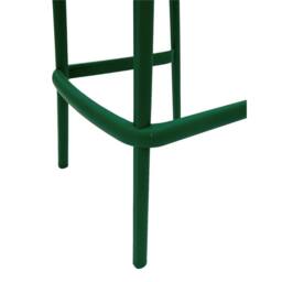 SPETLEK Green Plastic Bar Stools, Stacking Bar Stools, Stacking High Stools - thumbnail 4