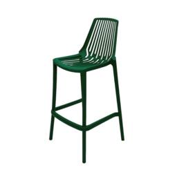 SPETLEK Green Plastic Bar Stools, Stacking Bar Stools, Stacking High Stools