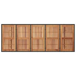 Berkfield Home Modern 11 Piece Garden Dining Set Black Poly Rattan - thumbnail 8
