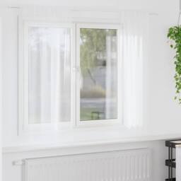 Berkfield Home Curtains with Curtains 2 pcs White 140 x 175 cm Polyester - thumbnail 2