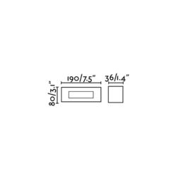 Netlighting Dart Outdoor LED Recessed Wall Light White 5W 2700K IP65 - thumbnail 2