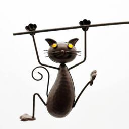 "Minster 50"" Cat & Mouse Garden Weathervanes Spinner - L80 x W80 x H130 cm in Dark Brown" - thumbnail 2