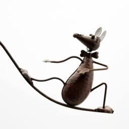 "Minster 50"" Cat & Mouse Garden Weathervanes Spinner - L80 x W80 x H130 cm in Dark Brown" - thumbnail 3