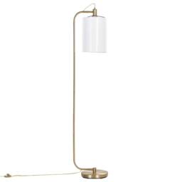 Wyld and Coco Floor Lamp Copper Base White Linen Shade 156 cm - thumbnail 4