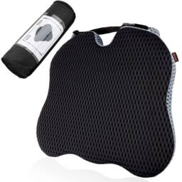 KORVIXA Memory Foam Car Seat Cushion in Black - Size: 100 cm x 190 cm - thumbnail 1