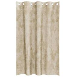 Berkfield Home Velvet Curtains 2 pcs with Eyelets Cream 175x140 cm - thumbnail 4