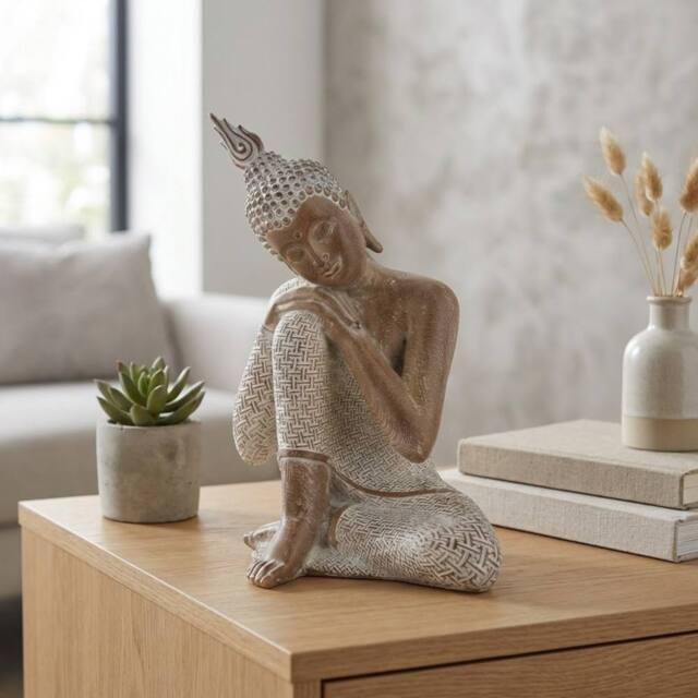 Garden Greatness Artistic Finesse Sitting Buddha Decoration - Size: 1 Pack - image 1
