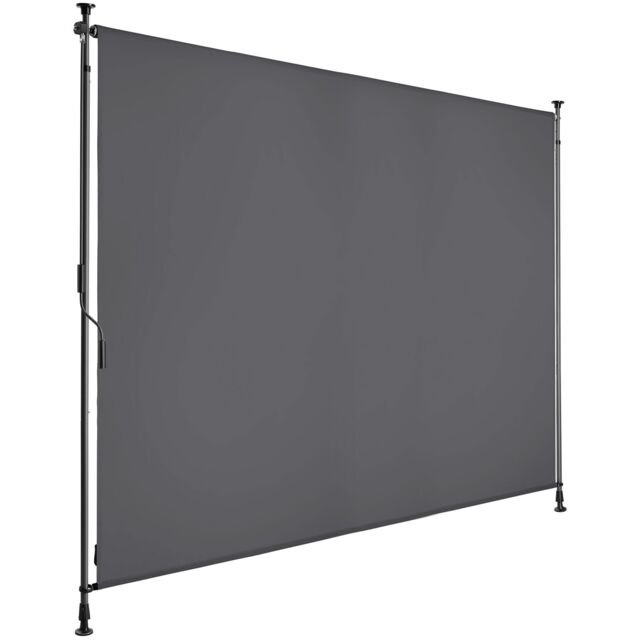 tectake Retractable Awning Taija in Dark Grey - Size: 200 cm x 310 cm - image 1