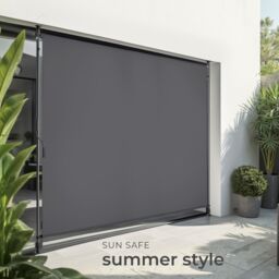 tectake Retractable Awning Taija in Dark Grey - Size: 200 cm x 310 cm - thumbnail 7