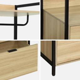 sweeek Wardrobe Module With 2 Drawers & 1 Shelf in Black - thumbnail 4