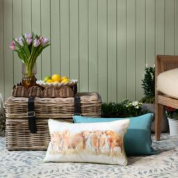 Voyage Maison Highland Cattle Reversible Piped Outdoor Cushion - Size: 30 cm x 50 cm - thumbnail 6