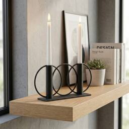 Garden Greatness Urban Ring Duo Taper Candle Holder - Size: 1 Pack - thumbnail 2