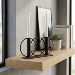 Garden Greatness Urban Ring Duo Taper Candle Holder - Size: 1 Pack - thumbnail 1