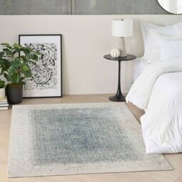 The Rug Shop UK Grand Street Grn03 Ivory Blue Rug By DKNY - Size: 240 cm x 300 cm - thumbnail 3
