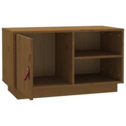 Berkfield Home TV Cabinet Honey Brown 70x34x40 cm Solid Wood Pine - Size: 70 x 34 x 40 cm - thumbnail 7