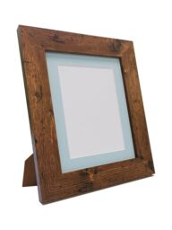 Frames & Mirrors 4U Metro Vintage Wood Frame with Blue Mount A4 Image Size 10 x 6 in Walnut - thumbnail 5