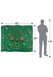 Warner Brothers Harry Potter & The Deathly Hallows Chibi Holiday Blanket 152x127 cm in White - thumbnail 5