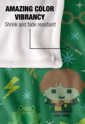 Warner Brothers Harry Potter & The Deathly Hallows Chibi Holiday Blanket 152x127 cm in White - thumbnail 4