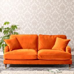 Artemis Home Mackenzie 3 Seat Sofa in Burnt Orange - thumbnail 1