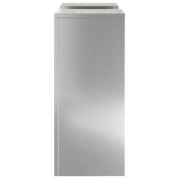 Berkfield Home Outdoor Plant Stands Pillar 2 pcs 24x24x55 cm Galvanised Steel in Grey - Size: 24 x 24 x 55 cm - thumbnail 7