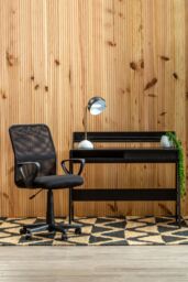 Orsina Ergonomic Black Home Office Chair, Comfortable Design Work From Home Chair, Movable Ergonomic Work Chair - thumbnail 5