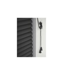 New Edge Blinds Black PVC Venetian Blind 152cm Drop (25mm Slats) - Size: 170 cm - thumbnail 2