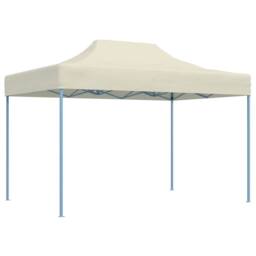 Berkfield Home Professional Folding Party Tent 3x4 m Steel Cream in Beige - thumbnail 3