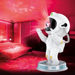 Menkind RED5 Nebula Space Man 360° Spin Projector Light in White - thumbnail 3