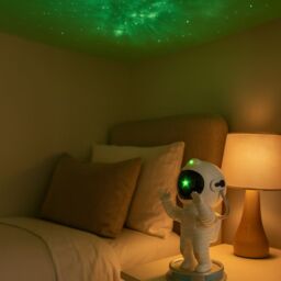 Menkind RED5 Nebula Space Man 360° Spin Projector Light in White - thumbnail 1
