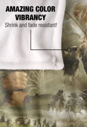 Lord of the Rings The Blanket, 152x127 cm Trilogy Poster Silky Touch Super Soft Throw Blanket in White - thumbnail 4