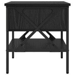 Berkfield Home Bedside Tables 2 pcs Black Oak 40x42x45 cm Engineered Wood - Size: 40 x 42 x 45 cm - thumbnail 8